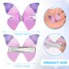 Paderison 20Pcs Butterfly Hair Clips for Women Moving Glitter Butterfly Clip Fairy Accessories Green view 4