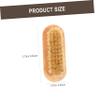 Baluue 4pcs Nail Brush Set Boar Bristle Wooden Nail Cleaning Brush for Polish Removal for Home Office Random Color view 2