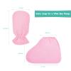 Paraffin Wax Bath Terry Cloth Gloves & Foot Liners, Paraffin Wax Machine Heated SPA Mittens Foot Liners, Thick Heat Hand Feet Treatment Insulated Mitt Spa Feet Cover Great for Men Women (Pink) view 2