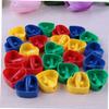 DIYEAH 60pcs Heart Shape Pencil Sharpener Single Hole Design for Eyebrow and Cosmetic Tools Lightweight for Home and School Use view 3