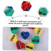 DIYEAH 60pcs Heart Shape Pencil Sharpener Single Hole Design for Eyebrow and Cosmetic Tools Lightweight for Home and School Use view 4