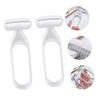 DECOMELODY 2pcs Women's Body Hair Trimmer Set Waterproof Armpit and Leg Shaver Stainless Steel Blades Portable Hair Remover Tool for Beauty Care view 4
