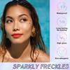 Glitter Freckles, Holographic Face and Body Glitter Tattoo Sparkle for Women Gold Glow Cosmetic Star Makeup Accessories for Festival Rave (Holographic) view 2