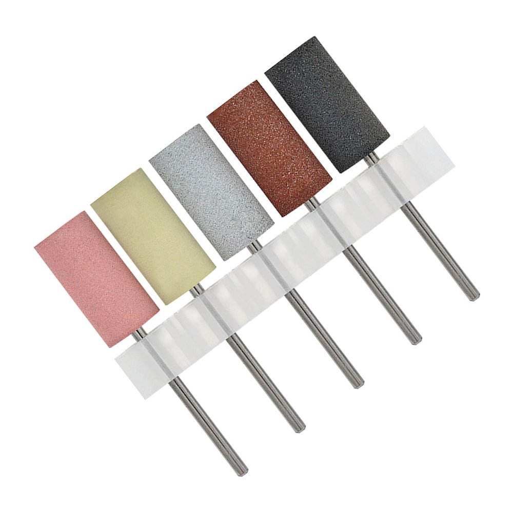 5pcs Silicone Nails Finishing Tools Grinding Heads Enhancing Manicure Results Suitable For Both Salon And Home Use