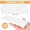 1200 Pcs Non Woven Wax Strips 7.9 x 2.8 Inch Bulk Large Wax Strips Body and Facial Hair Removal Waxing Strip Soft Waxing Paper Sheets for Arm Leg Underarm Face Eyebrow Armpit Chest Back and Bikini view 2