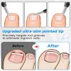Tisojpod Nail Clippers,Toenail Clipper for Ingrown or Thick Toe Nails,Fingernail Clipper for Men Women Seniors with Stainless Steel Straight Blade Soft Handle Nail Cutter Black view 4
