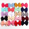 10Pcs Large Hair Bows for Girls, 11CM 4.3 Inch Boutique Bow Clips (10Pcs Aqua, With Clip) view 2