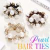 Kilshye Pearl Hair Tie Scrunchies Fancy Ponytail Holders Hair Accessories for Women (Pack of 3) view 3