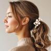 Kilshye Pearl Hair Tie Scrunchies Fancy Ponytail Holders Hair Accessories for Women (Pack of 3) view 4