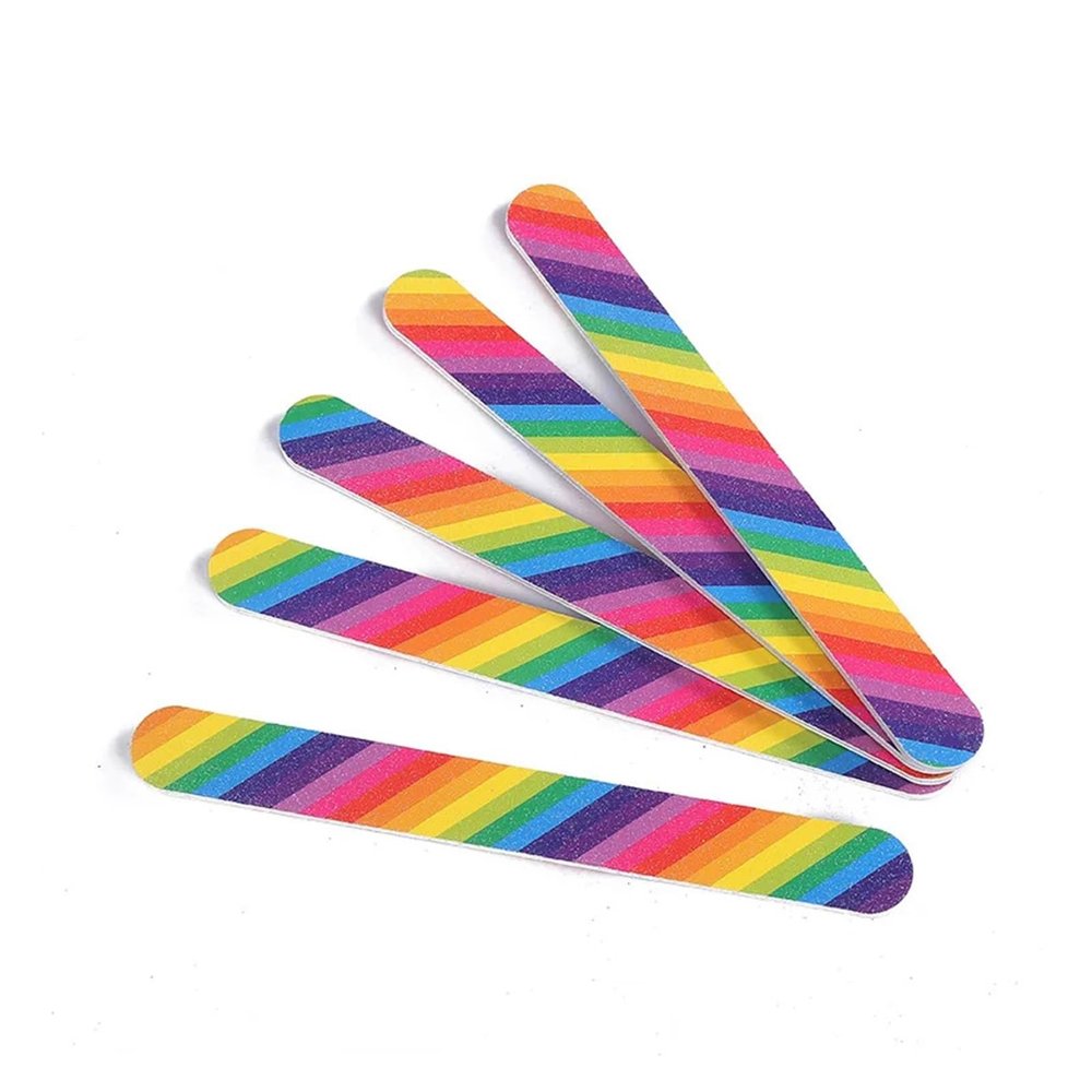10/20/40pcs Colorful Nail Files Lime Double Side Sanding Buffer Block Set Filer Sandpaper File for 3D Printer PLA ABS Model(10pcs)