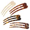 heemeei 4Pcs French Twist Hair Pin, Large U Shaped French Hair Pin 3 Prong view 1