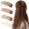 heemeei 4Pcs French Twist Hair Pin, Large U Shaped French Hair Pin 3 Prong view 2