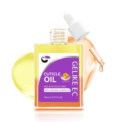 Cuticle Repair Oil for Damaged Nails - Gelike EC Honey Smells Nail Treatment for Growth and Strengthen - Growth Oil Quick Dry Nail Care Moisturize Weak Thin Salon and Home 15ML LARGE CAPACITY