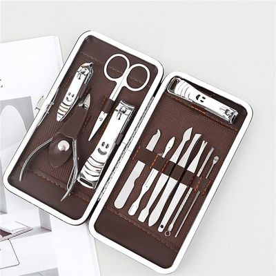 7/12-Piece Pedicure Scissors & Nail Clipper Set, Stainless Steel Manicure Kit, Nail Care Tools with Portable Case, Beauty Grooming Set