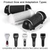6pcs Replacement Roller Refill Heads for Electric Callus Remover,Feet Pedicure Kit Refill Rollers, 2 Extra Coarse, 2 Regular Coarse, 2 Fine Coarse Refill Rollers (Black and White) view 2