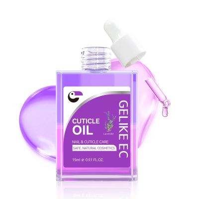 gelike ec Cuticle Repair Oil for Damaged Nails Lavender Smells Nail Treatment for Growth and Strengthen - Growth Oil Quick Dry Nail Care Moisturize Weak Thin Salon and Home 15ML LARGE CAPACITY