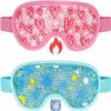 2 Pack Cooling Eye Mask, Reusable Gel Eye Masks for Puffy Eyes, Cold & Warm Compress for Dry Eye, Post Surgery, Puffiness, Allergies, Sinuses & Migraines Relief, Eye Masks for Sleep Unisex (Blue+Pink) view 1