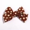 10Pcs 4.8" 12cm Solid Cotton Hair Bows Hair For Boutique Hairpins Barrettes Headwear Hair Acesssories (10Pcs Coffee, With No Clip) view 1