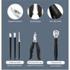 16-Piece Pedicure Set with Toe Nail Clippers, Ingrown Toenail Nippers & Cutters, Stainless Steel Manicure Tools  Red (11pcs Black) view 2