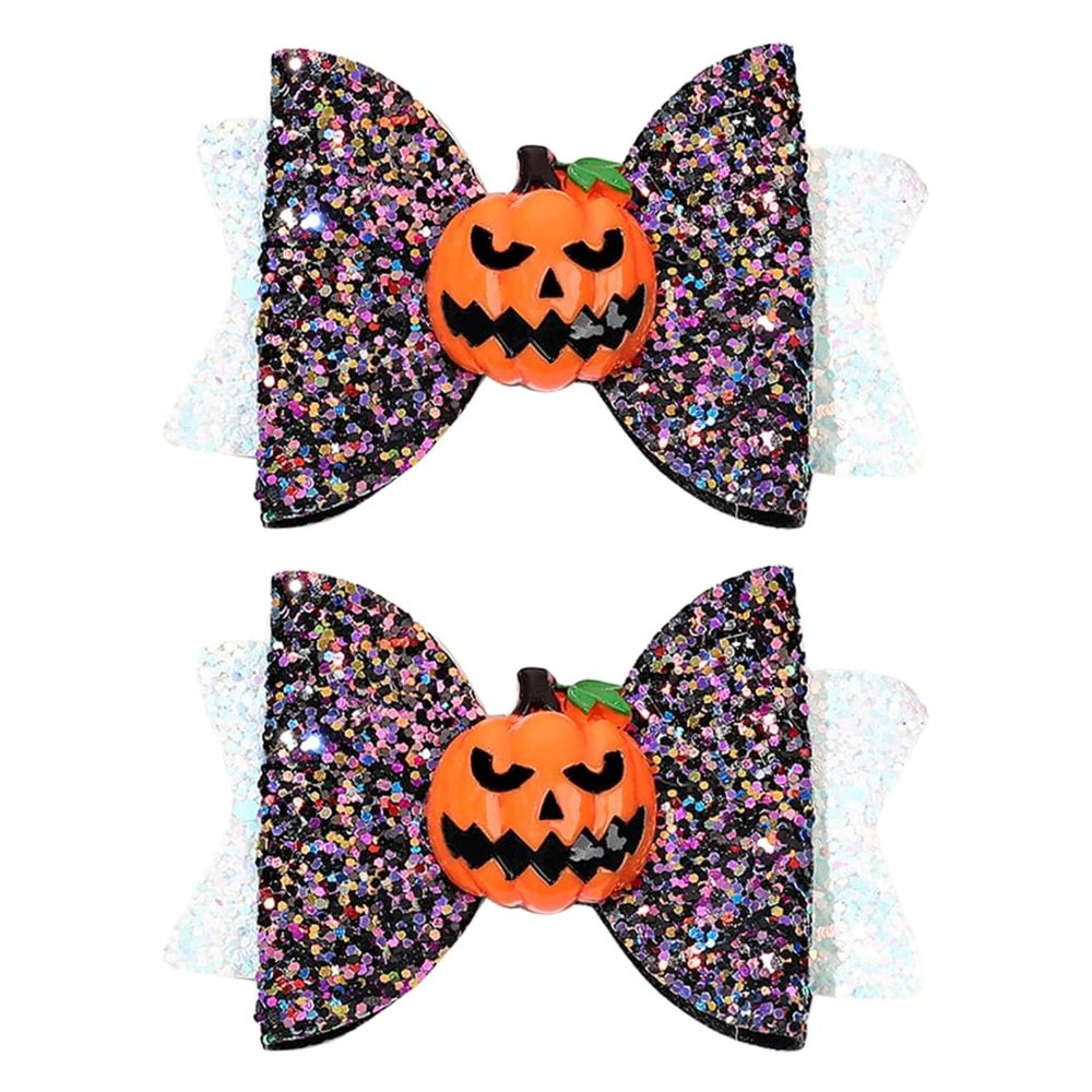 1pair Children Halloween Hair Pin Decorative Festival Hairpin Luxurious Party Hairclip for Kids and Adults
