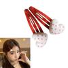 1pair Lovely Pattern Barrettes Girls Birthday Hairpin Trendy Comfortable Hairpins for Children's Birthday Party view 2