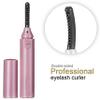 Rechargeable Heated Eyelash Curler, Lash Curler for Women Electric Eyelash Curler with 3 Temperature Modes,Quick Natural Curling and Long Lasting(Gold) view 3