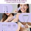 3-in-1 Electric Razor IPX7 Waterproof Bikini Trimmer Wet & Dry Use Painless Personal Trimmer Groomer for Ladies Face Body Legs Bikini Public Hairs Electric Lady Shaver with Replaceable Heads view 2
