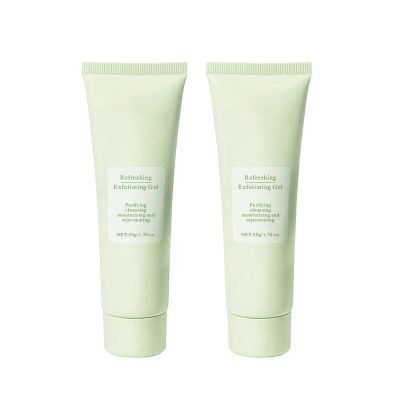 Purifying Exfoliating Gel, 2PCS Gentle Cleansing Peeling Gel for Face and Body, Natural Facial Purifying Exfoliator Cleanser Moisturizing Skin, Cleans Dirt & Oils, for All Skin Types