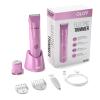 OLOV Electric Body Hair Trimmer - Groin Trimmer for Men - Bikini Trimmer Women - Wet/Dry Shaver Groomer, Replaceable Ceramic Blade Heads, USB Recharge Dock, Waterproof Hygiene Razor, Pink view 2