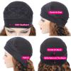 Maytune Highlight Ombre Headband Wig Human Hair Deep Wave 4/27 Glueless Water Wave Head band Wigs Human Hair for Black Women Brazilian Virgin Highlight Curly Headband Wig Human Hair 14 Inch view 2