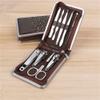 9-Piece Nail Clipper Set, Manicure & Pedicure Kit with Scissors, Tweezers, Ear Spoon, and Nail Cutters, Portable Travel Case, Perfect Gift for Men view 1