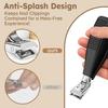 Large Toenail Clippers for Thick Nails for Seniors, Non-Slip Long Handled Angled Head Toe Nail Clippers with Catcher, Wide Jaw Opening Sharp Straight Edge Cutters, Fingernail Clippers for Men Women view 4