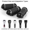 6pcs Replacement Roller Refill Heads for Electric Callus Remover,Feet Pedicure Kit Refill Rollers, 2 Extra Coarse, 2 Regular Coarse, 2 Fine Coarse Refill Rollers (Black) view 2