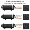 6pcs Replacement Roller Refill Heads for Electric Callus Remover,Feet Pedicure Kit Refill Rollers, 2 Extra Coarse, 2 Regular Coarse, 2 Fine Coarse Refill Rollers (Black) view 3