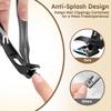 360 Rotating Nail Clippers for Seniors with Arthritis, Ergonomic Long Handled Toenail Clippers for Thick Nails for Seniors, Heavy Duty Fingernail Clippers with Catcher Wide Opening Sharp Nail Cutters view 3