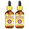 dve herbes Pure White Thyme Essential Oil (Thymus vulgaris) with Glass Dropper Natural Therapeutic Grade Steam Distilled (Pack of Two) 100mlx2 (6.76 oz) view 1