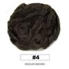 Topunique 0.06mm Thin Skin Toupee Hair for Men, 8x10 Inch PU Base with Knotless V-Looped Invisible Hairline 100% Medium Density #4 Medium Brown view 2