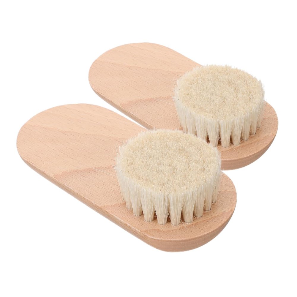 NOLITOY 2pcs Nail Cleaning Brush Fingernail Toenail Scrub Brush Soft Bristles for Gentle Cleaning Manicure Tool for Home and Salon Use