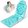 Atsuwell Bathtub Pillow for Full Body Bath Pillow, Thick Bath Cushion for Tub with Foam Beads & Secure Suction Cups, Luxury Pressure Relief for Neck, Waist, Hip Support, Spa Accessories, 51" x 16" view 1