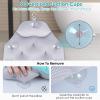 Atsuwell Bathtub Pillow for Full Body Bath Pillow, Thick Bath Cushion for Tub with Foam Beads & Secure Suction Cups, Luxury Pressure Relief for Neck, Waist, Hip Support, Spa Accessories, 51" x 16" view 4