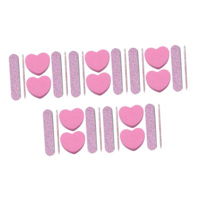 ASAKKURA 10sets Nail Stuff Kit Manicure Tools Nail Files Art Tools Buffer Blocks Portable