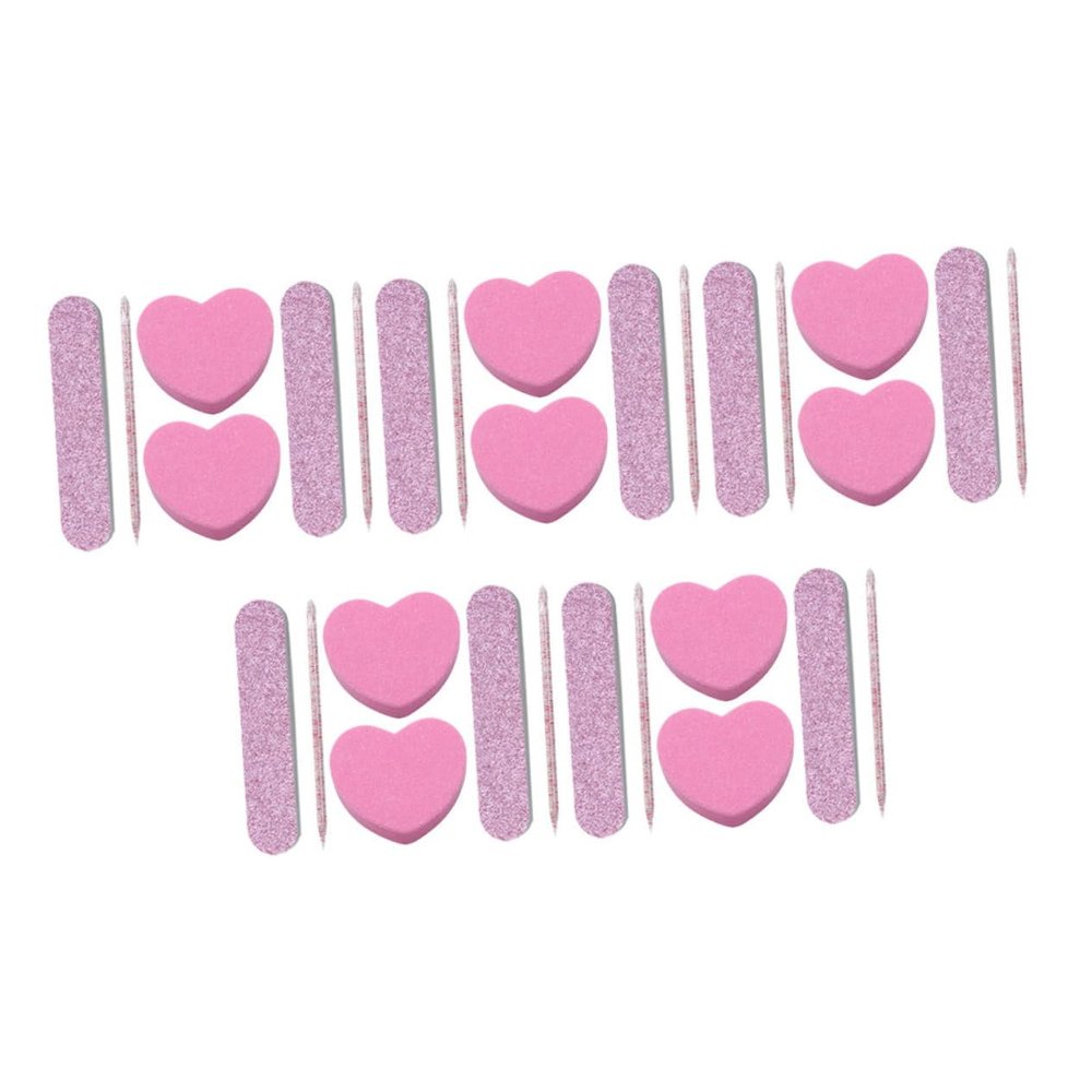 ASAKKURA 10sets Nail Stuff Kit Manicure Tools Nail Files Art Tools Buffer Blocks Portable