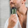 Waterproof Men's Cordless Vacuum Beard Trimmer - Rechargeable, Portable Facial Hair Clipper & Grooming Ki view 2