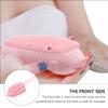 AUTSUPPL Silicone Shower Brush Hook Dual-Sided Bath Body Scrubber for Adults and Boys and Girls Back Exfoliating Brush for Smooth Skin for Home Bathing view 2