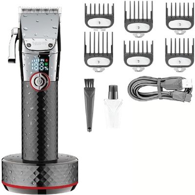 Pro Hair Clipper, Hair Clipper Professional Hair Trimmer Rechargeable Hair Cutting Machine Cordless Adjustable Electric Clippers for Men