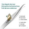 Annalynna Super Sharp Pointed Tweezers, Precision Fine Point Tip Ingrown Hair Removal Tool, Professional Facial Blackhead Tweezers, Pimple Popper, Penguin Curve Design, Non-Magnetic view 3