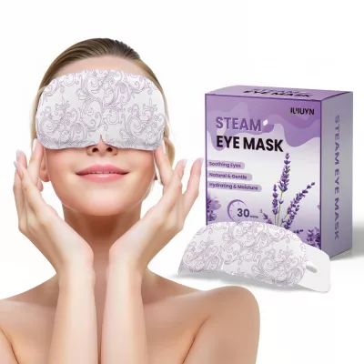 12-Pack Disposable Steam Eye Mask for Dry Eyes & Digital Eye Strain | Self-Heating Screen Time Relief Mask with 30min Moist Heat (104-113) | Sleep Mask for Travel, Office Gifts (Purple&Unscented)