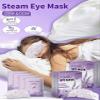 12-Pack Disposable Steam Eye Mask for Dry Eyes & Digital Eye Strain | Self-Heating Screen Time Relief Mask with 30min Moist Heat (104-113) | Sleep Mask for Travel, Office Gifts (Purple&Unscented) view 2