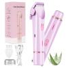 2026 New Bikini Shaver for Women, Electric Trimmer 2.0, with Stainless Steel Dual Head, IPX7 Waterproof, Wet and Dry Use, Reduces Pulling, Suitable for All Skin Types (Purple) view 1