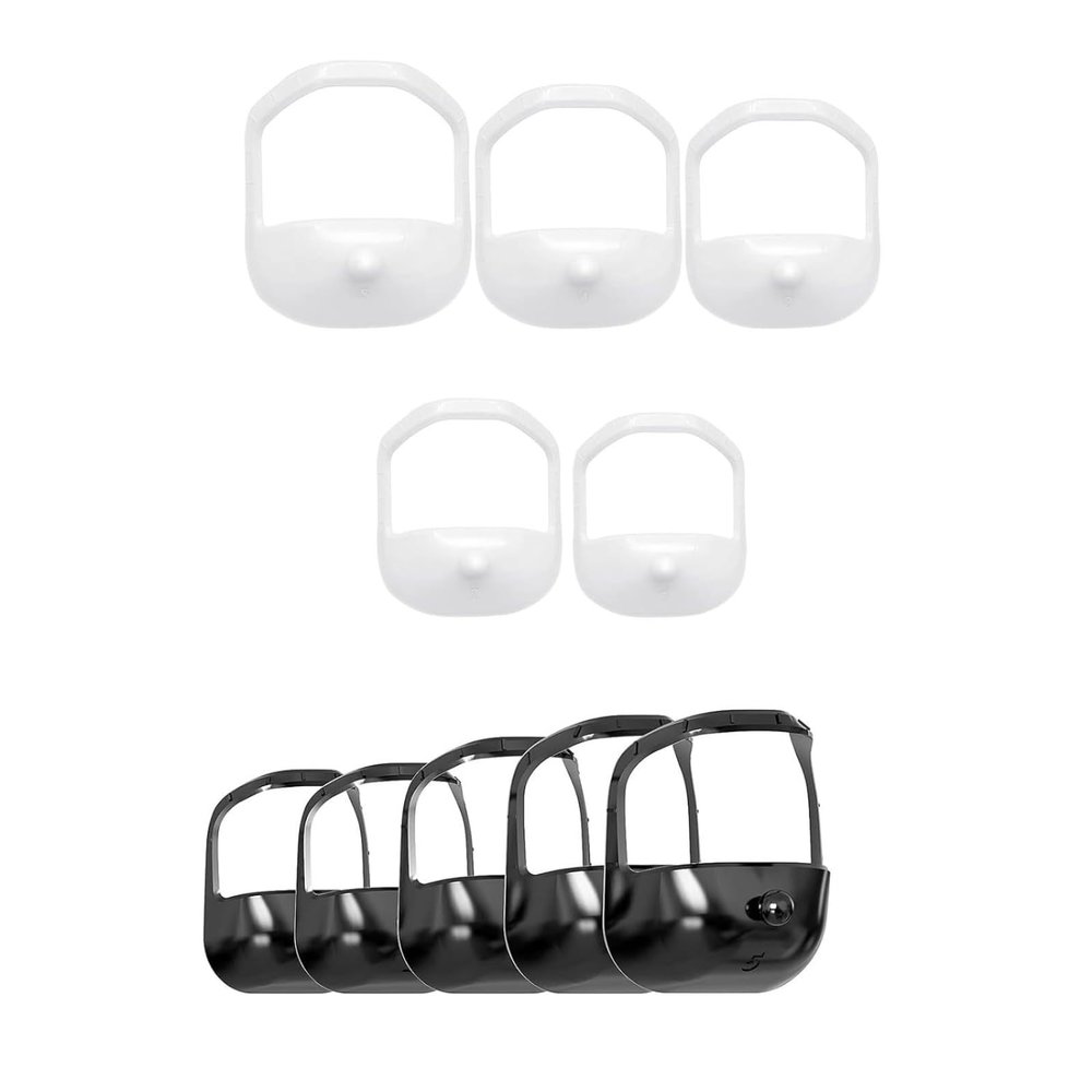 Beard styling template 5-piece set Beard styling template Beard guide(black,5PCS)